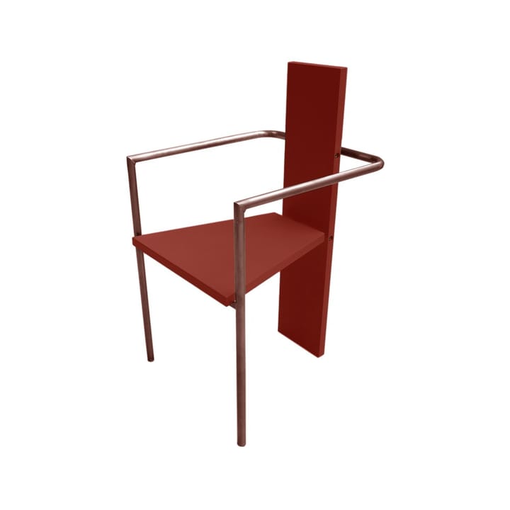 Fauteuil Concrete - Rouge-piètement cuivré - Källemo