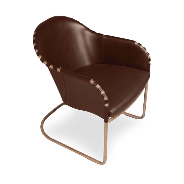 Fauteuil Ingo - Brun cigare-traité laiton - Källemo