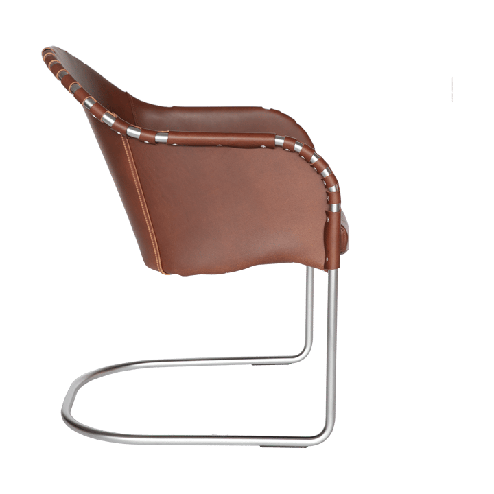Fauteuil Ingo, Cognac-chrome mat Källemo