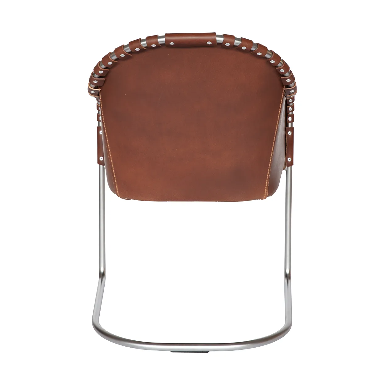 Fauteuil Ingo, Cognac-chrome mat Källemo