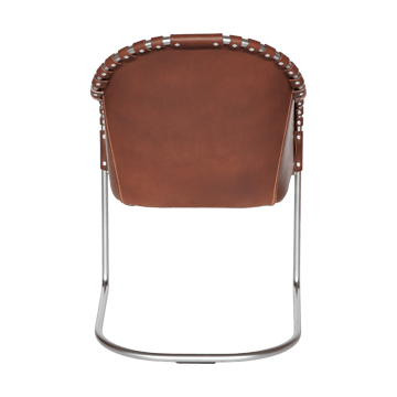 Fauteuil Ingo - Cognac-chrome mat - Källemo
