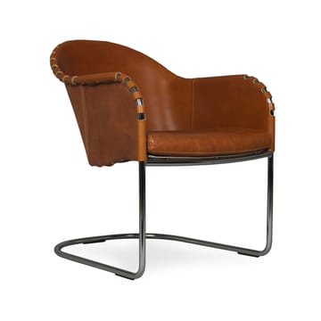 Fauteuil Ingo - Cognac-chrome - Källemo
