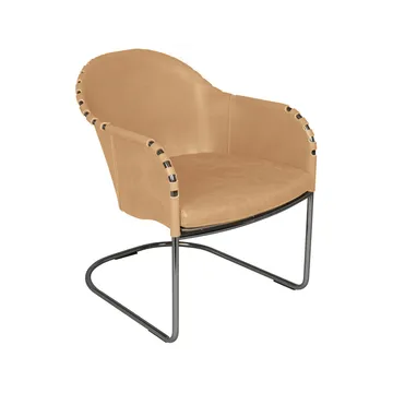 Fauteuil Ingo - Naturel-chrome - Källemo