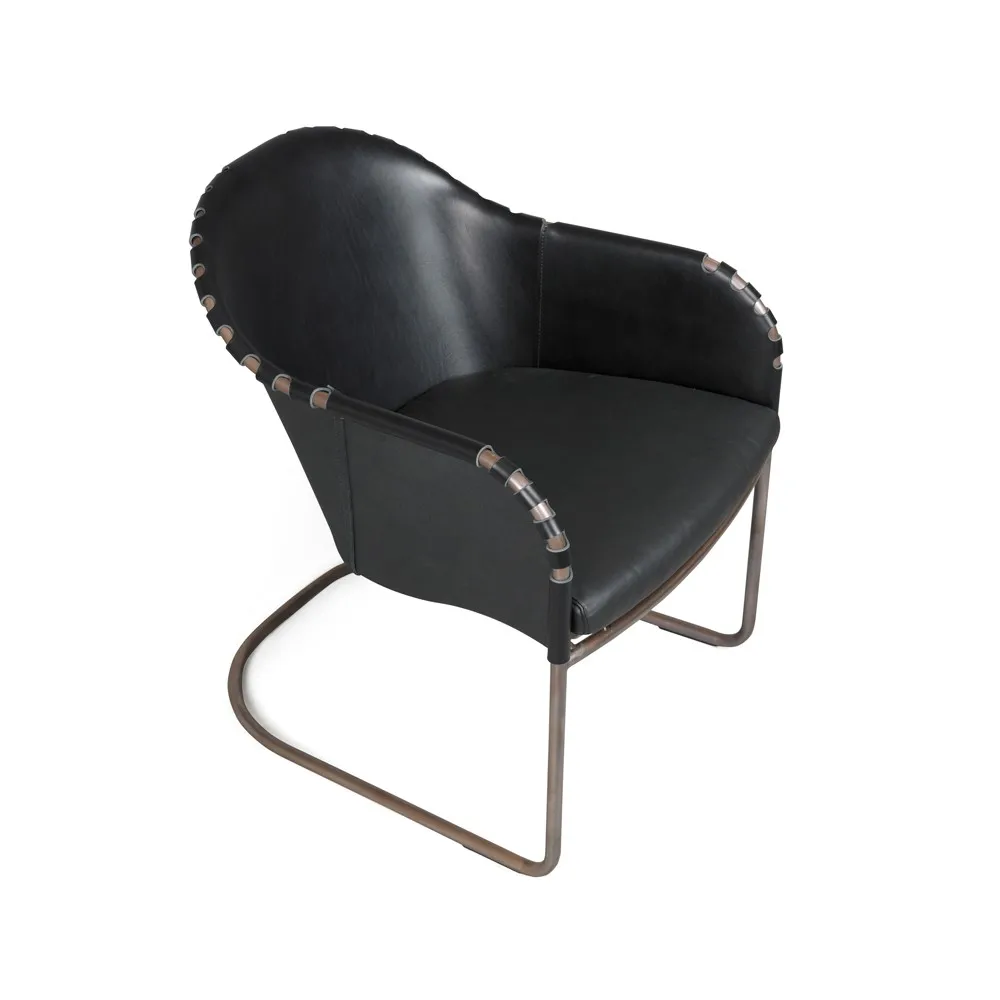 Fauteuil Ingo, Noir-traité cuivre Källemo