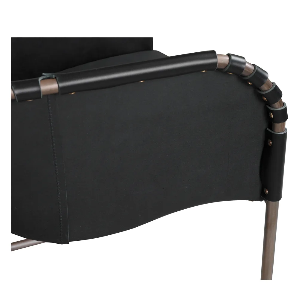 Fauteuil Ingo, Noir-traité cuivre Källemo