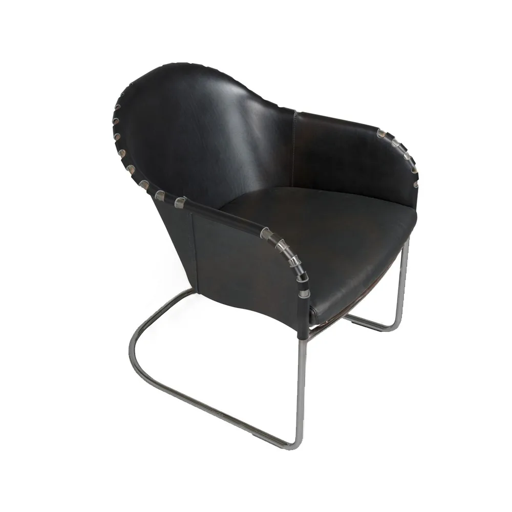 Fauteuil Star, Noir 9110-chrome Källemo