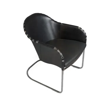 Fauteuil Star - Noir 9110-chrome - Källemo