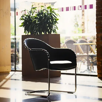 Fauteuil Star - Noir 9110-chrome - Källemo