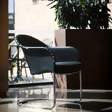 Fauteuil Star - Noir 9110-chrome - Källemo