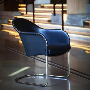 Fauteuil Star - Noir 9110-chrome - Källemo