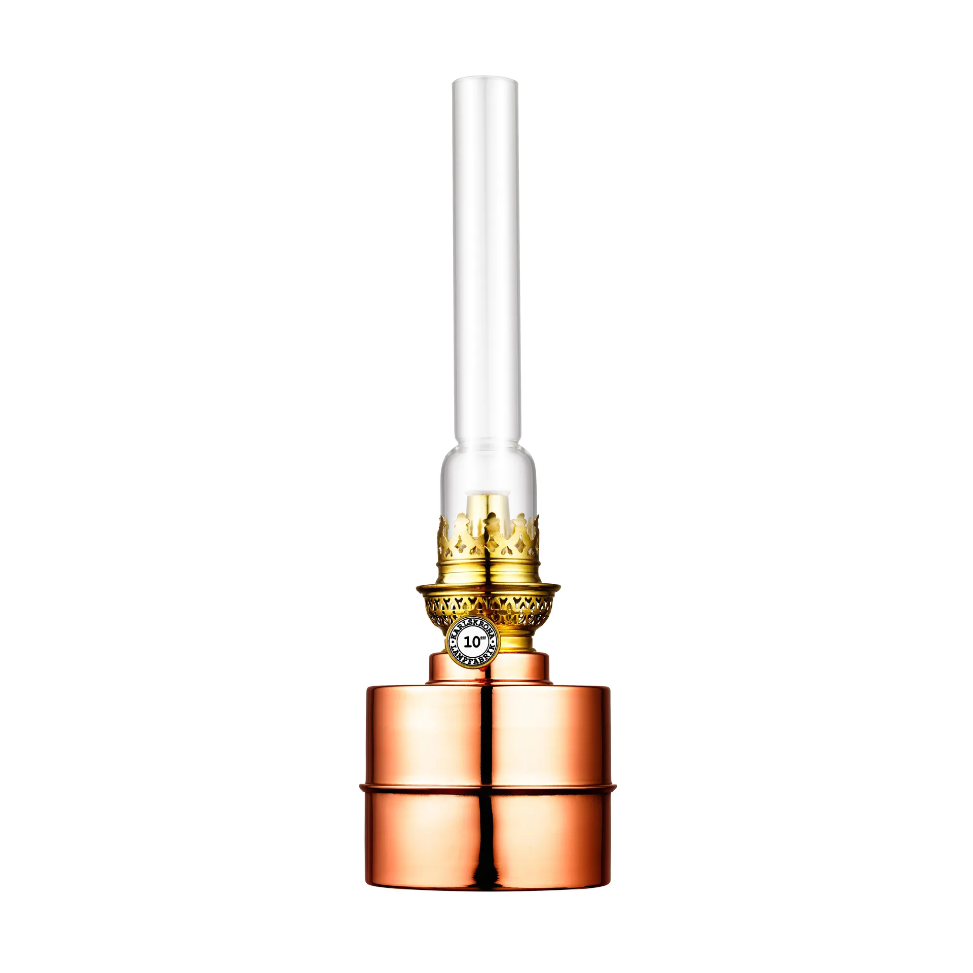 Lampe à pétrole Flaggskär, cuivre Karlskrona Lampfabrik