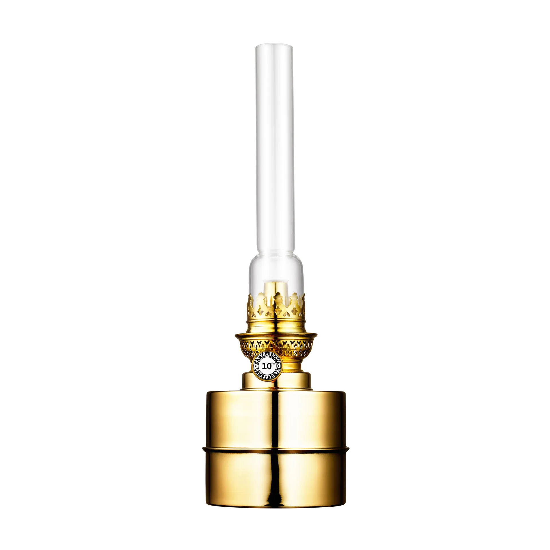 Lampe à pétrole Flaggskär, laiton Karlskrona Lampfabrik