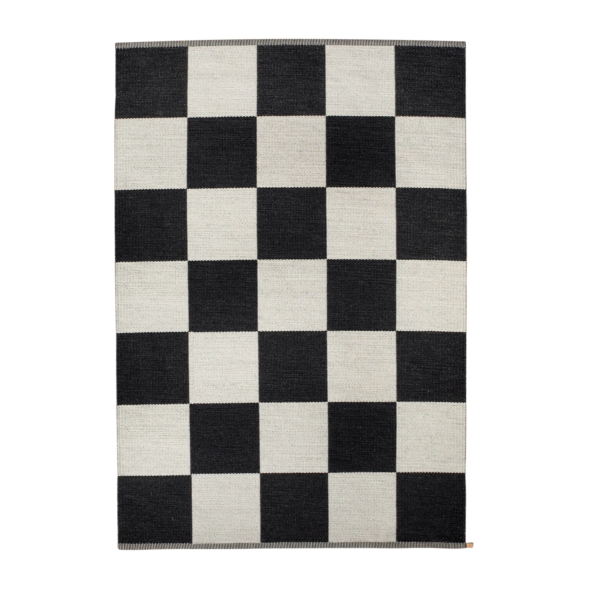 Tapis Checkerboard Icon 200x300 cm, Midnight black Kasthall