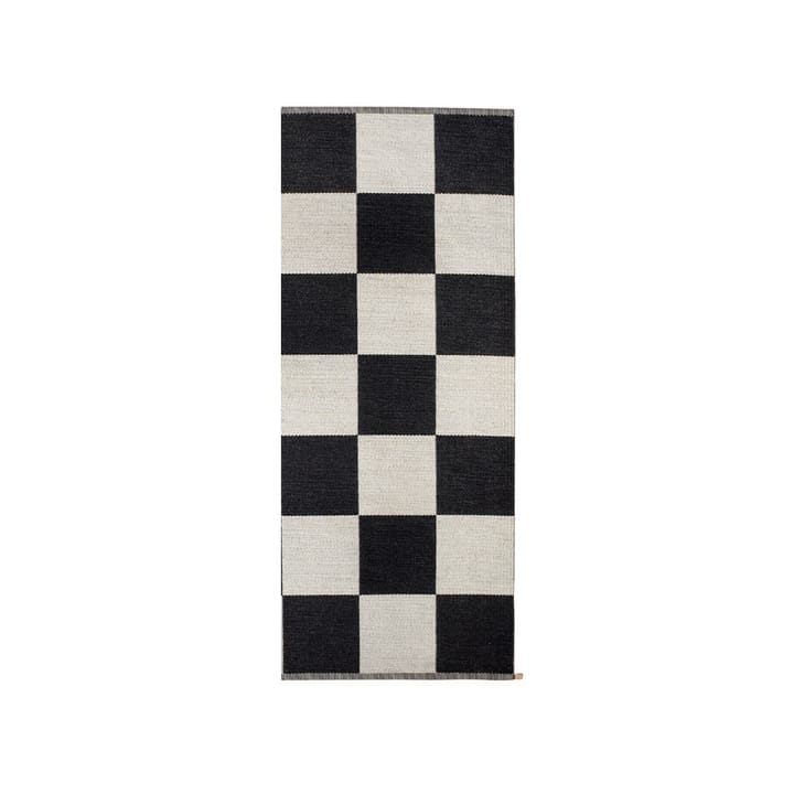 Tapis Checkerboard Icon 85x200 cm - Midnight black - Kasthall