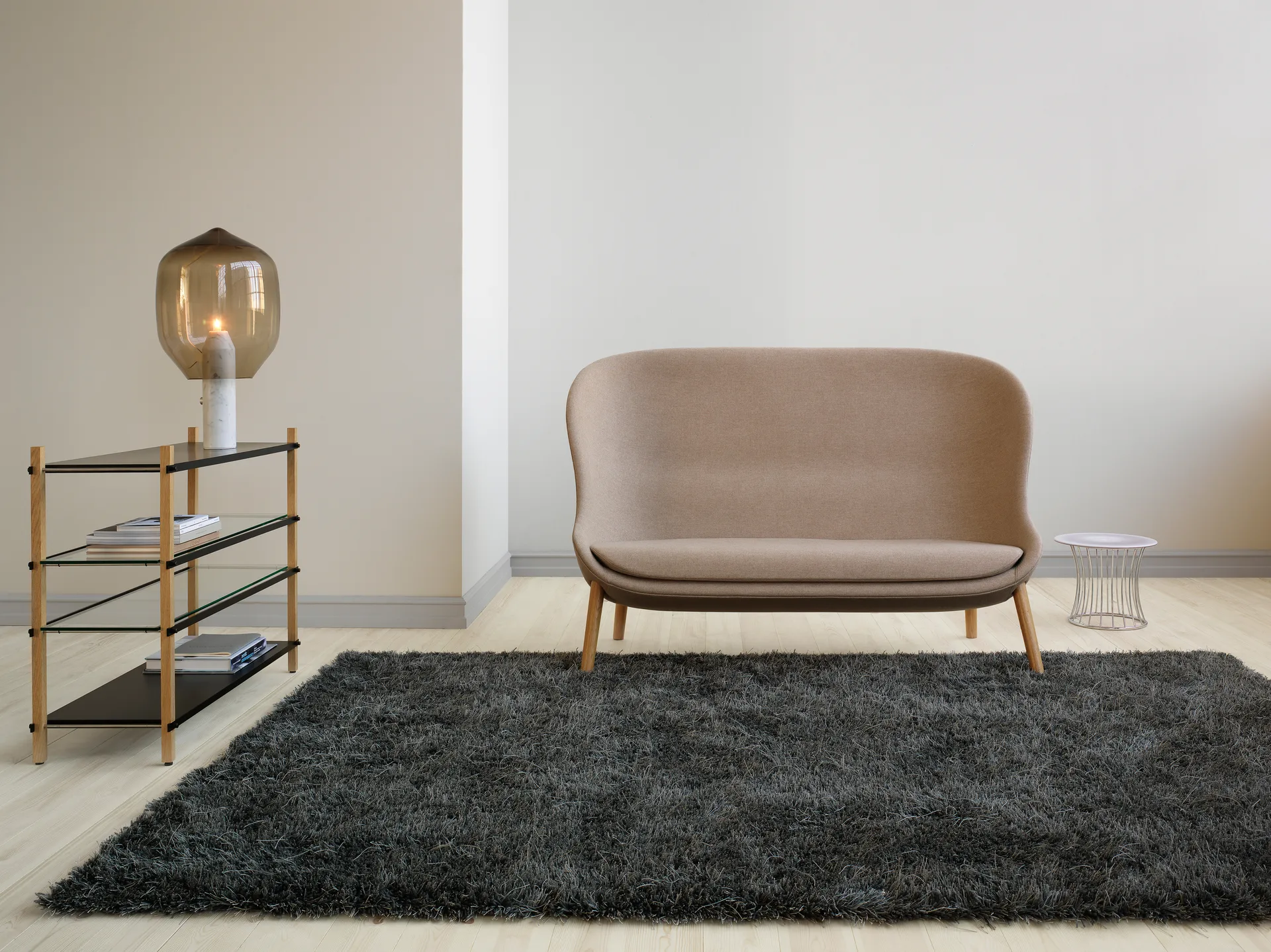 Tapis Moss 170x240 cm, Nickel grey Kasthall