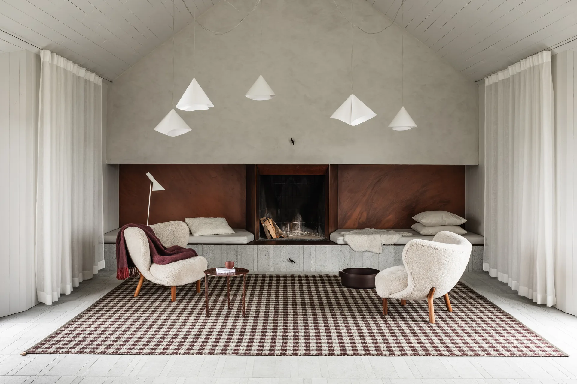 Tapis Vichy 240x350 cm, Cassis 681 Kasthall