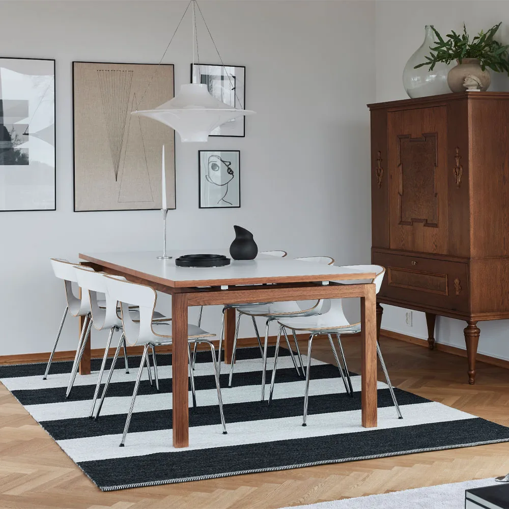 Tapis Wide Stripe Icon, Midnight black 554 300x200 cm Kasthall