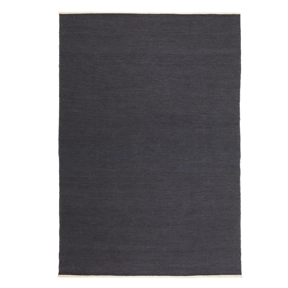 Kateha Tapis Allium 200 x 300 cm presque noir | Design Scandinave | Tapis en laine | Noir