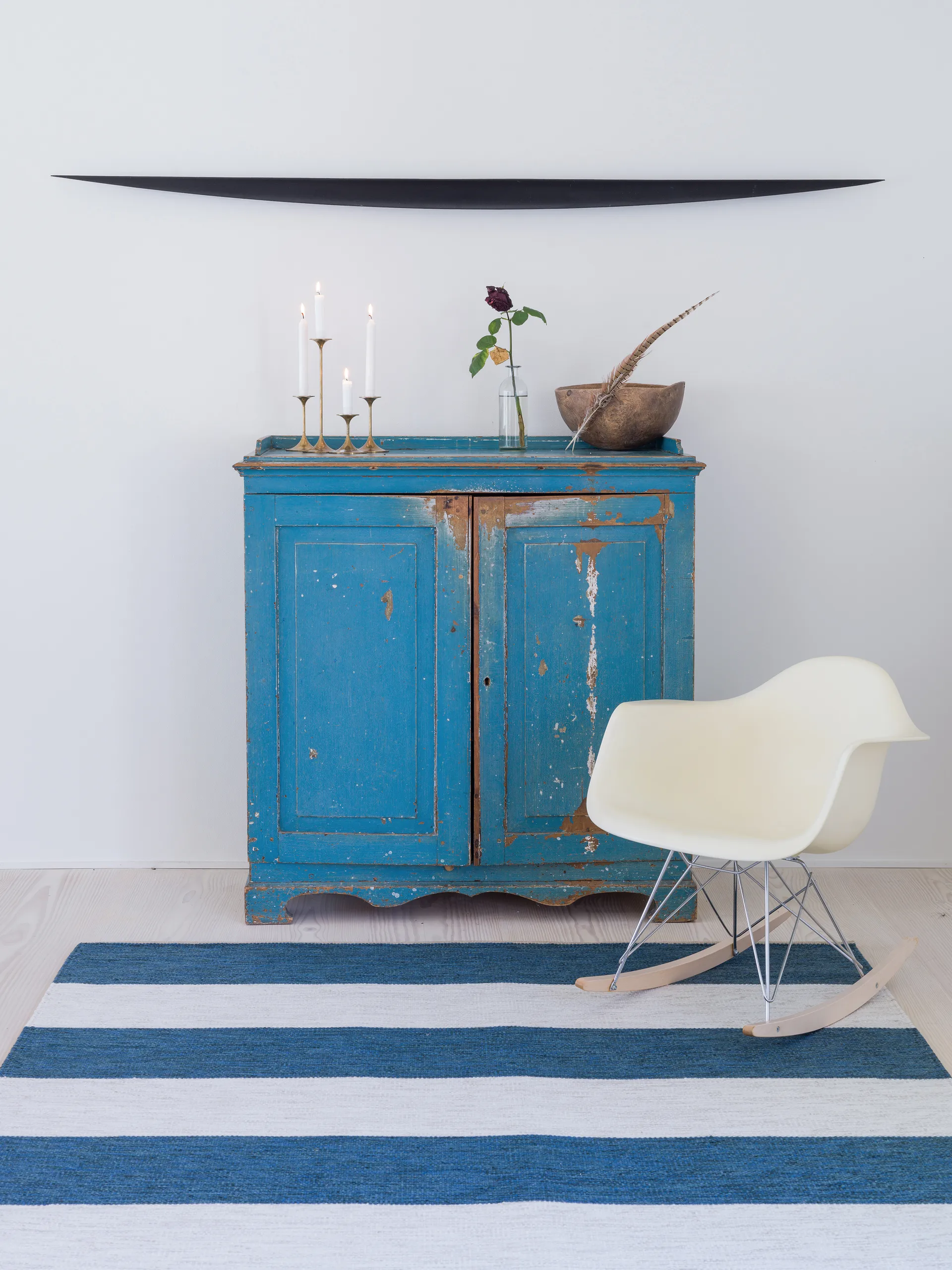 Tapis Allium Two Step, Deep Blue, 200x300 cm Kateha