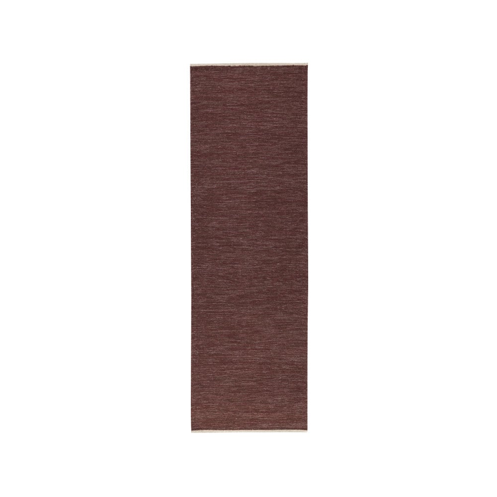 Kateha Tapis de couloir Allium 80 x 250 cm aubergine