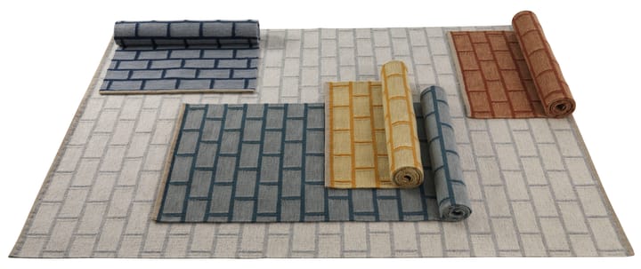 Tapis de couloir Brick - blue, 80x250 cm - Kateha