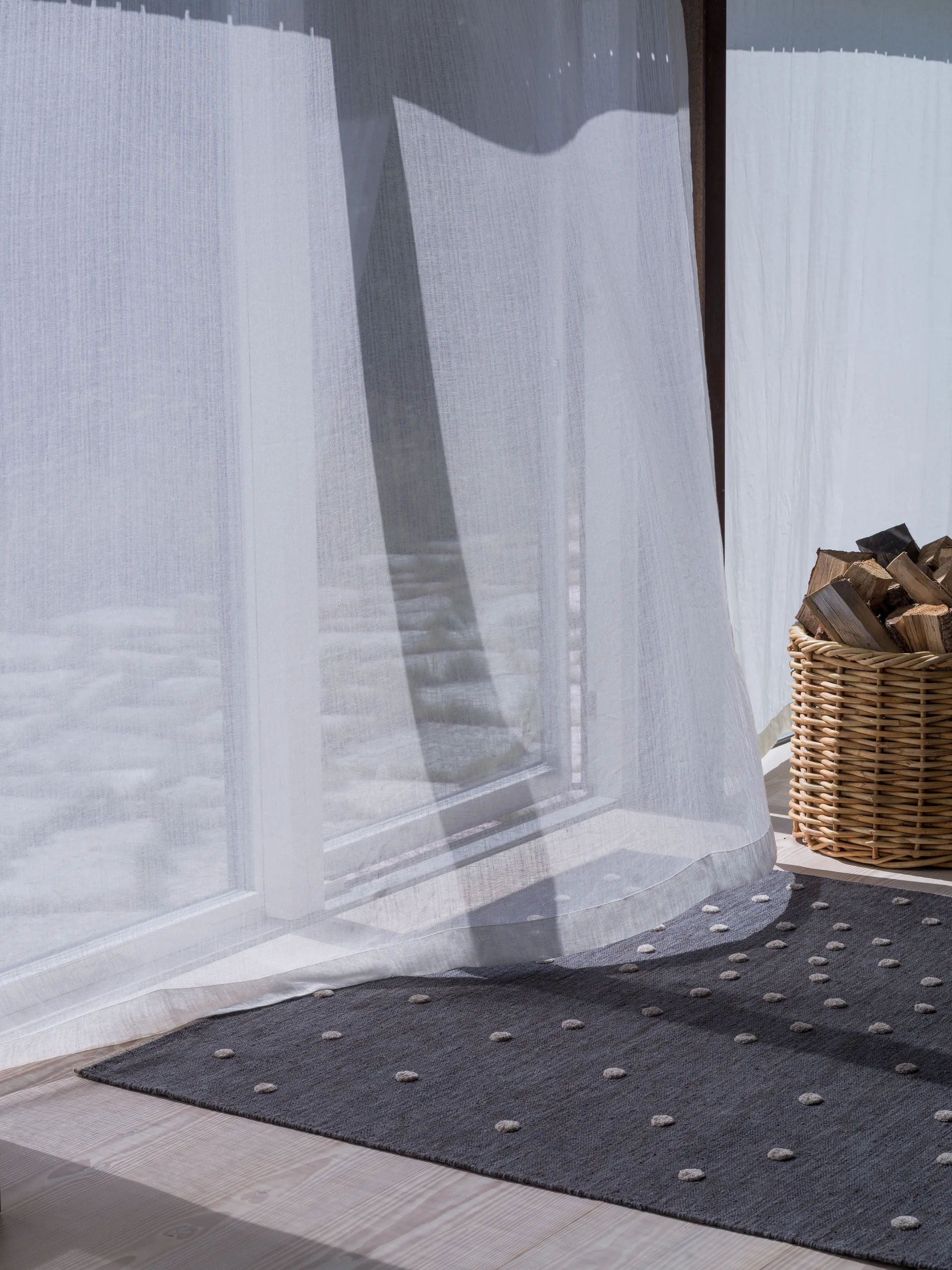 Tapis de couloir Bula, Nearly Black, 80x250 cm Kateha