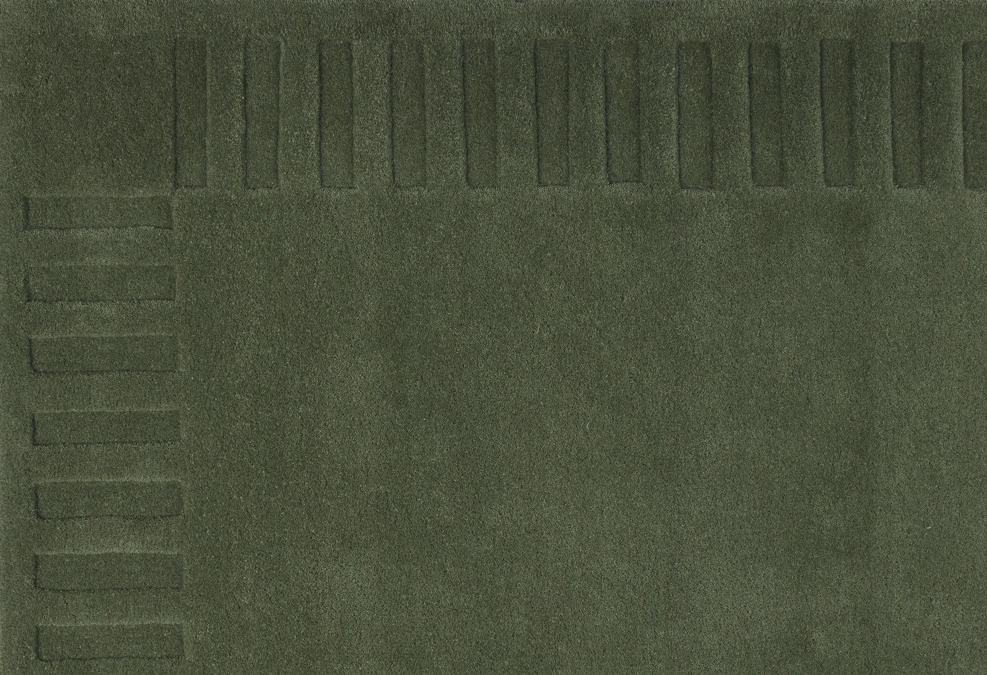 Tapis en laine Lea Original, Green-18, 200x300 cm Kateha