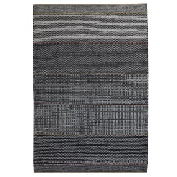 Kateha Tapis en laine tissé à la main trib One, multi noir, blanc, rouge, jaune 300x200