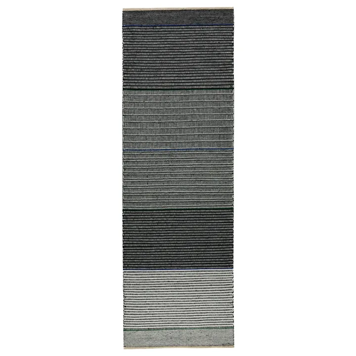 Tapis en laine Tribulus One 80x250cm - Black/white/blue/green - Kateha