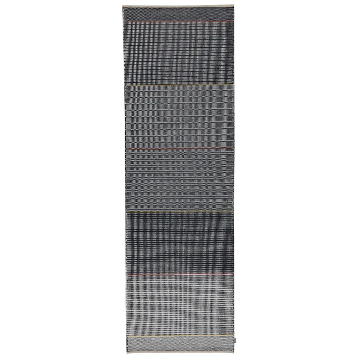 Tapis en laine Tribulus One 80x250cm - Black/white/red/yellow - Kateha