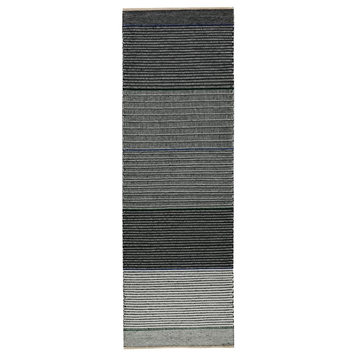 Tapis en laine Tribulus One 80x250cm - Noir, blanc, bleu, vert - Kateha