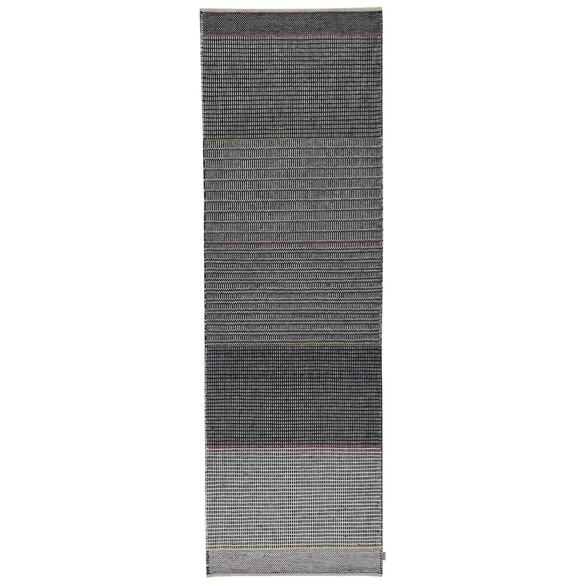 Tapis en laine Tribulus One 80x250cm, Noir, blanc, rouge, jaune Kateha