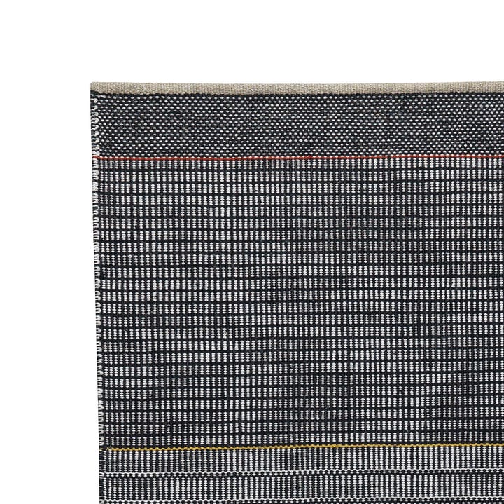 Tapis en laine Tribulus One 80x250cm - Noir, blanc, rouge, jaune - Kateha