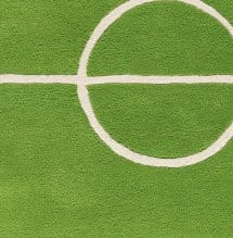 Tapis Football - vert 120x180 cm - Kateha