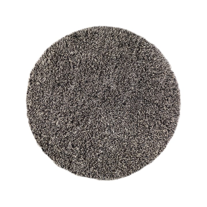 Tapis Shaggy rond - white/charcoal, 220 cm - Kateha