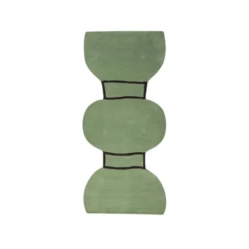 Tapis Silhouette figure - dusty green, 110x240 cm - Kateha