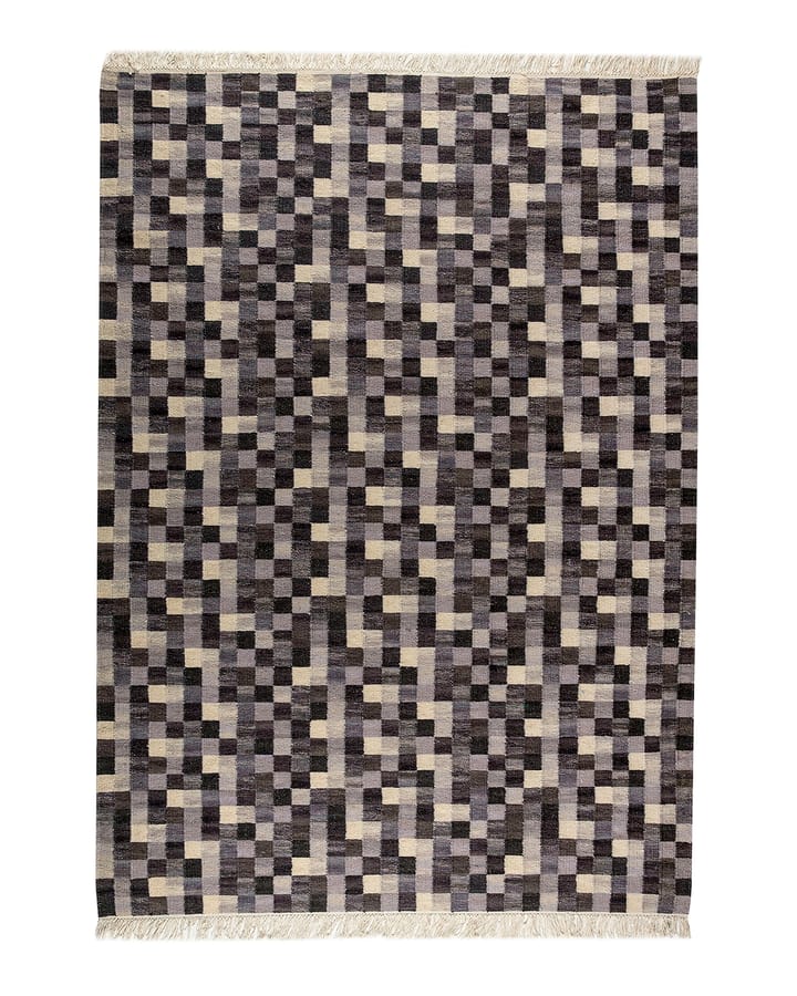 Tapis tissé à la main gris Small Box - 300x200 cm - Kateha