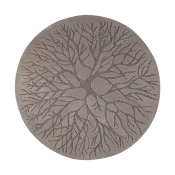 Tapis tissé à la main nid d'oiseau Ø 220 cm - MD Brown - Kateha