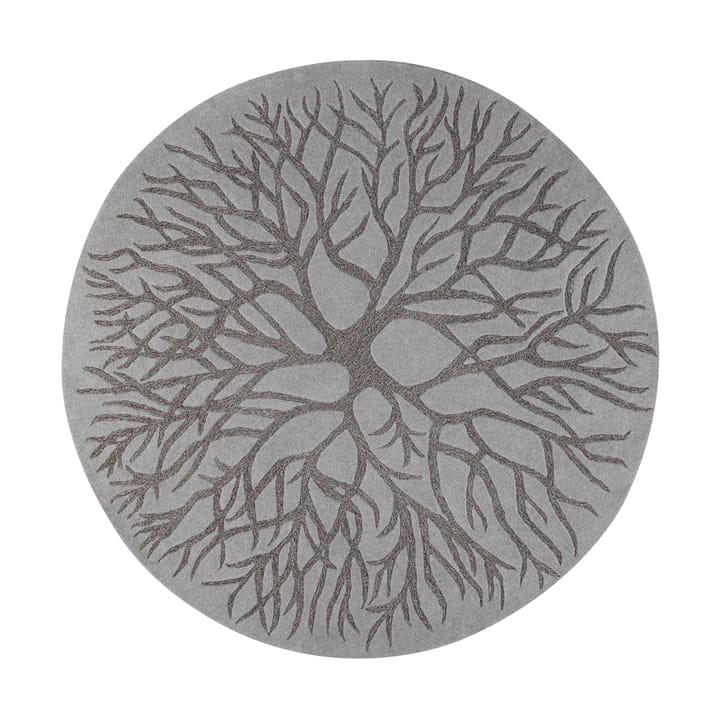 Tapis tissé à la main nid d'oiseau Ø 220 cm - MD Grey - Kateha