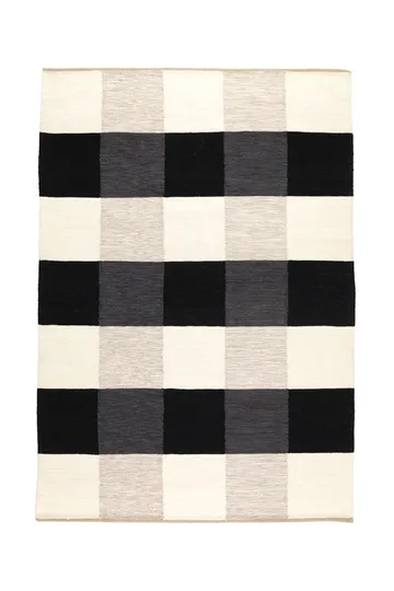 Tapis tissé à la main Night and Day 170x240 cm - Noir & blanc - Kateha