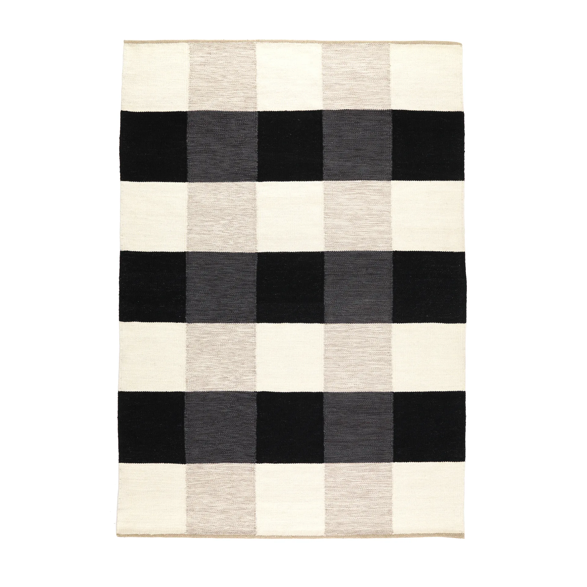 Tapis tissé à la main Night and Day 170x240 cm, White/black, 200x300 cm Kateha