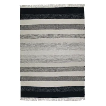 Tapis Tofta wave 200 x 300 cm - Blanc-noir - Kateha