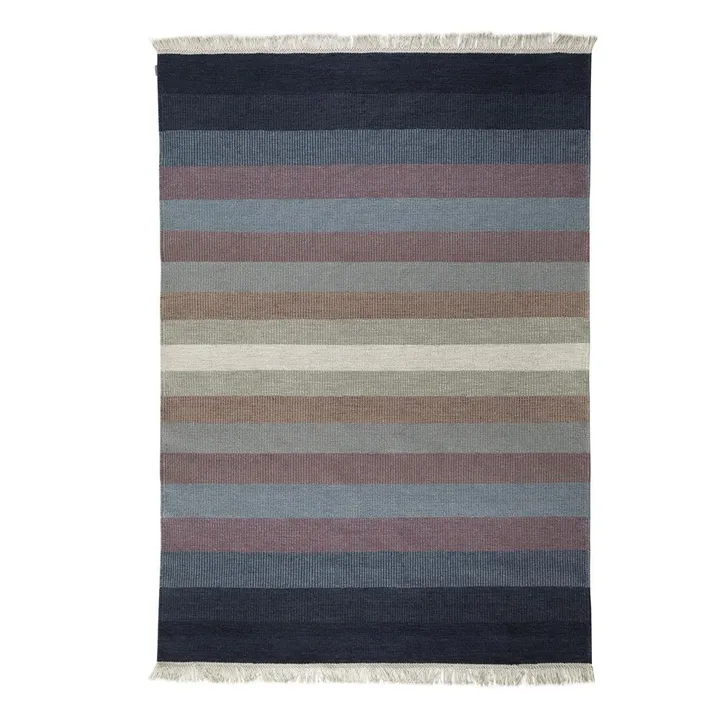 Tapis Tofta Wave 80 x 250 cm - Blue - Kateha
