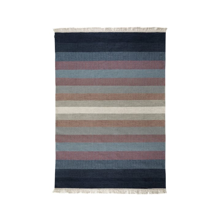 Tapis Tofta wave - Bleu, 170x240 cm - Kateha