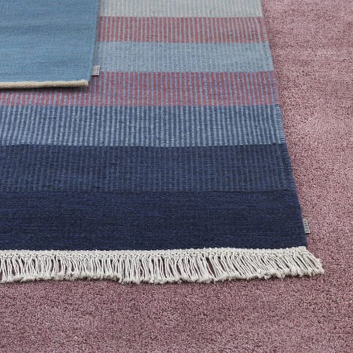 Tapis Tofta wave - Bleu, 170x240 cm - Kateha