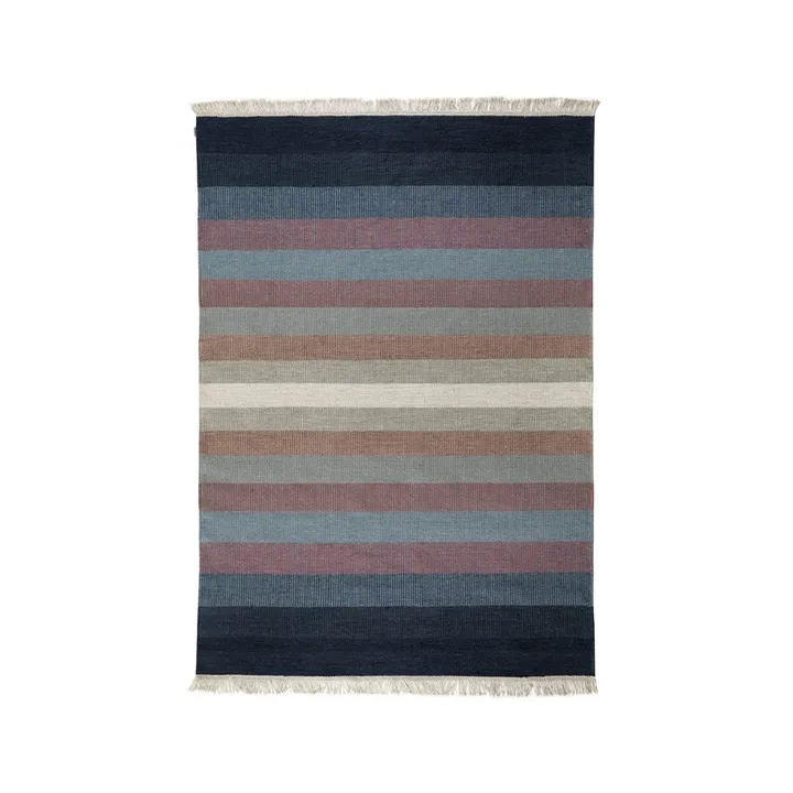 Tapis Tofta wave - Blue, 170x240 cm - Kateha