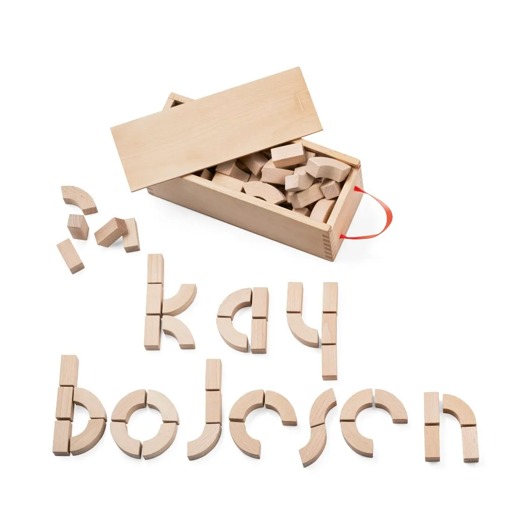Blocs alphabet Kay Bojesen, hêtre Kay Bojesen Denmark