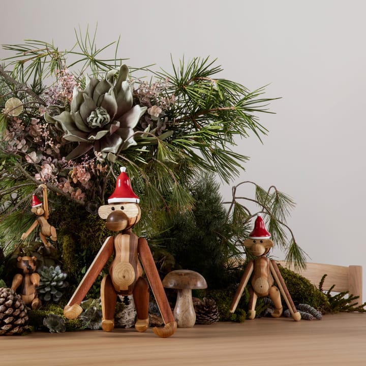 Bonnet de Père Noël pour singe Kay Bojesen moyen - Rouge - Kay Bojesen Denmark