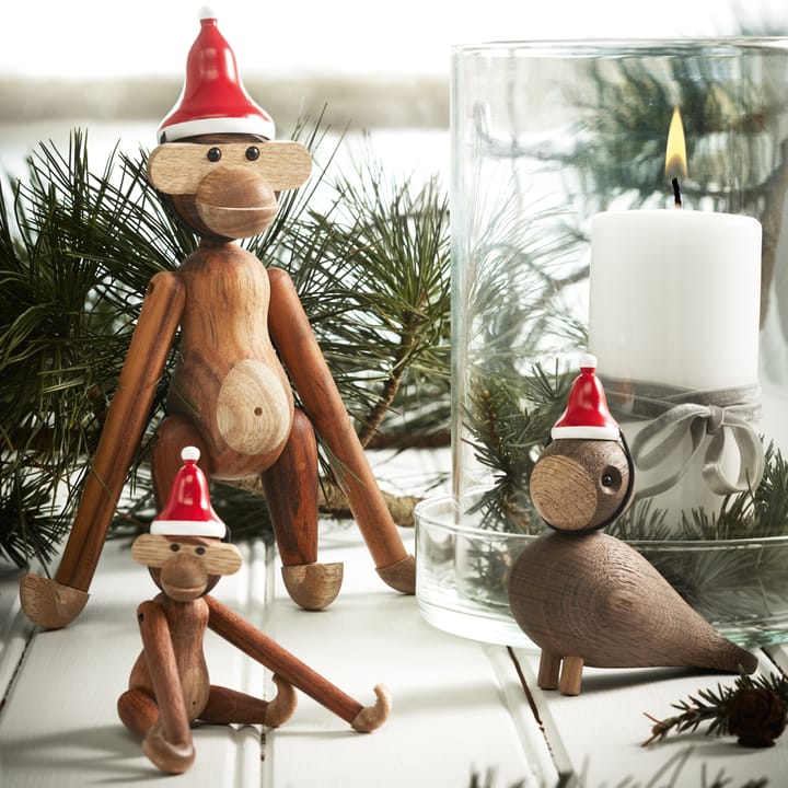 Chapeau de Noël pour le mini singe Kay Bojesen - rouge - Kay Bojesen Denmark
