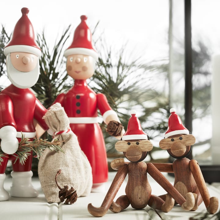 Chapeau de Noël pour le mini singe Kay Bojesen, rouge Kay Bojesen Denmark